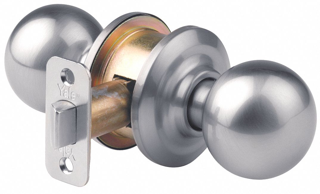 YALE Heavy Duty Passage YH CollectionSeries Knob Lockset, Satin Nickel