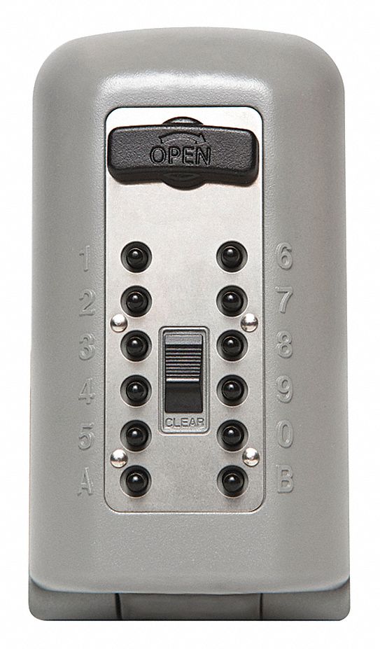 KIDDE Lock Box, Push Button, 5 Key Capacity, Mounting Type Surface