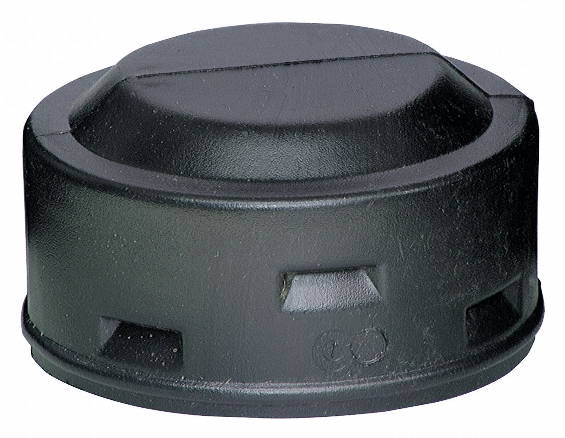 ADVANCED DRAINAGE SYSTEMS 8 inL Corrugated Drain End Cap, 4 in Pipe Dia