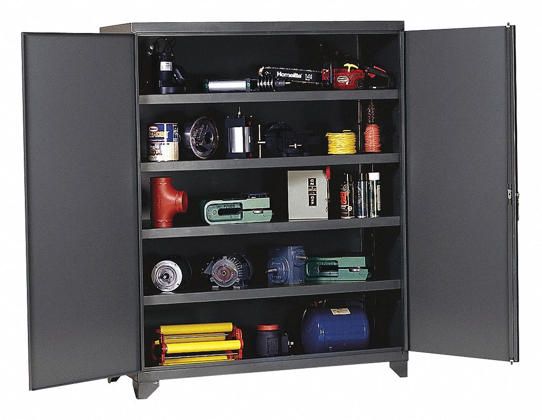 EDSAL Heavy Duty Storage Gray, 78 in H X 60 in W X 24 in D