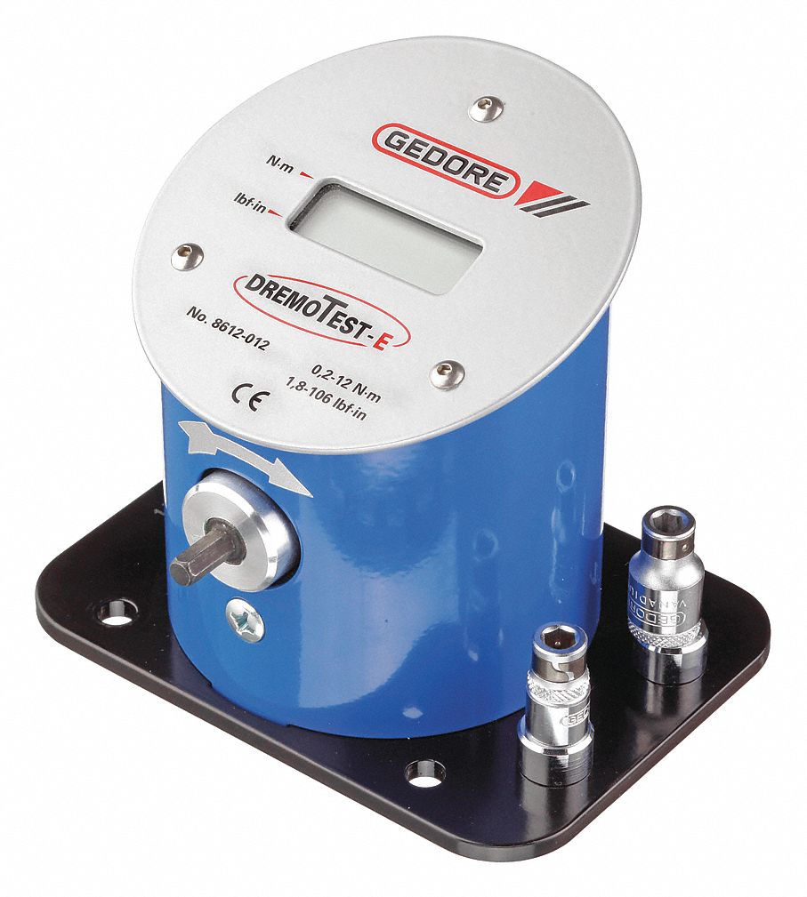 GEDORE Electronic Torque Tester, 0.2-12 Nm, Drive Size: 3/8", 1/4