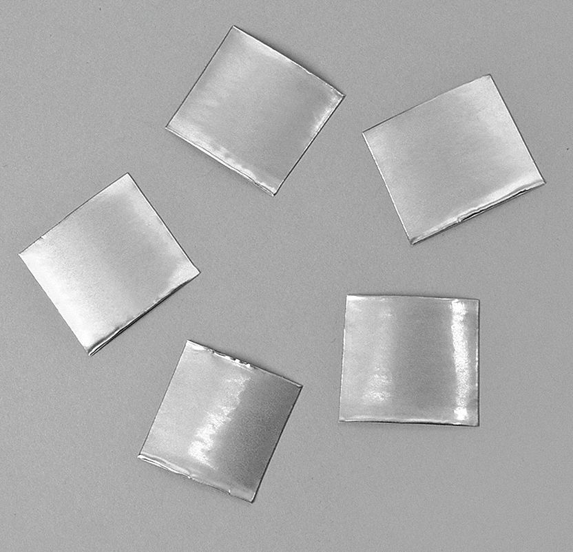 Foil Tape,1/2 In. x 1/2 In.,Silver,PK5
