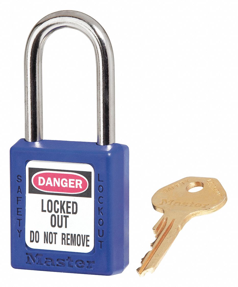 MASTER LOCK Lockout Padlock 45JC75410KABLU Grainger