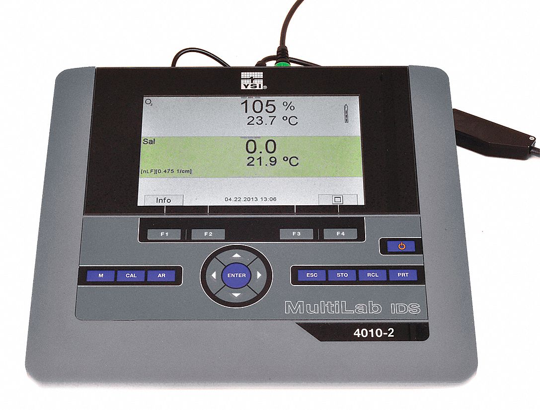 YSI Multiparameter Meter, 0.000 to 14.000 (±0.004) pH Range 45KA55
