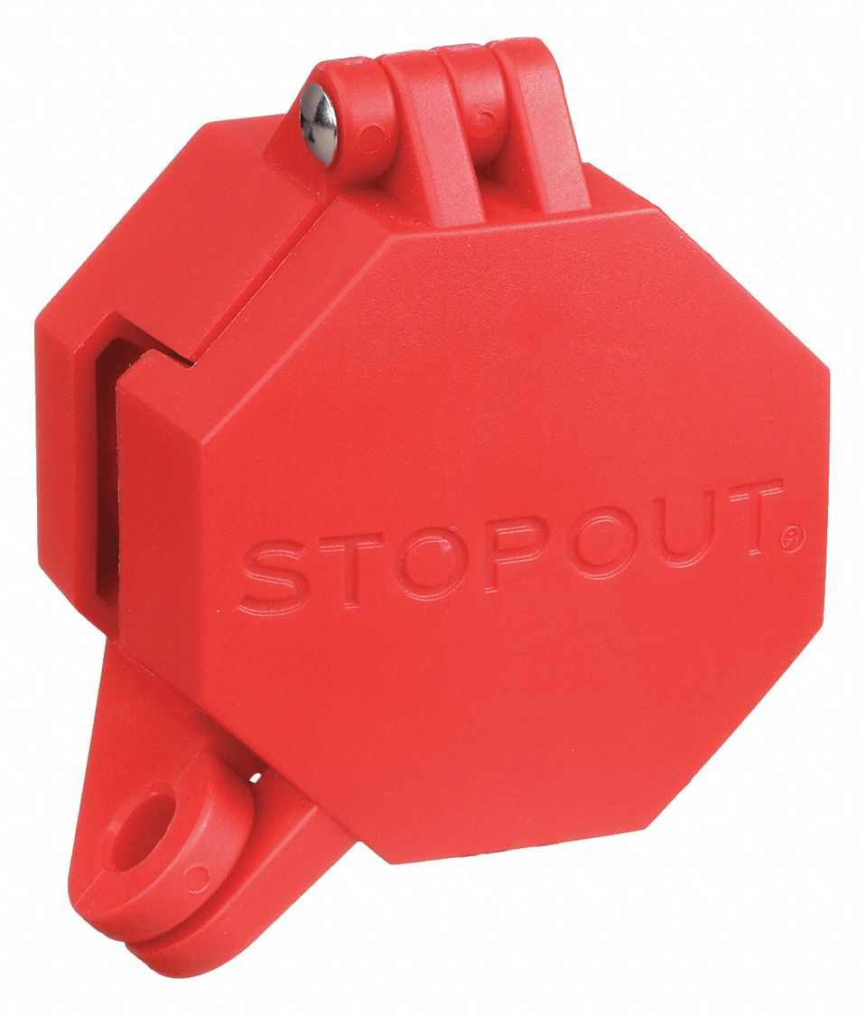 STOPOUT Glad Hand Lock, Plastic, Red, Universal 45KY11KDD477 Grainger