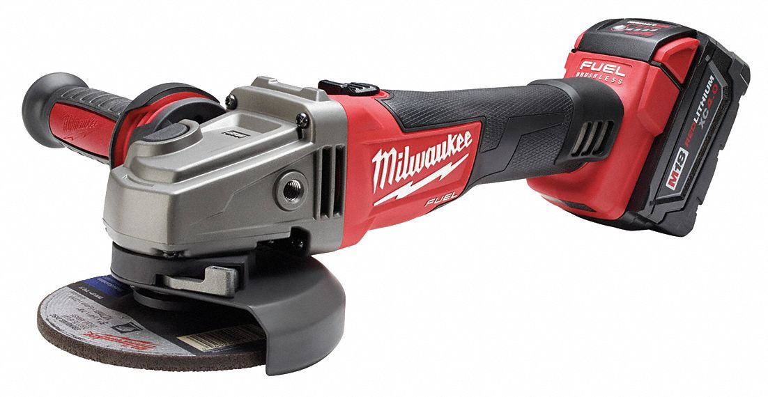 MILWAUKEE 5" M18™ FUEL™ Cordless Angle Grinder Kit, 18.0 Voltage, 8500