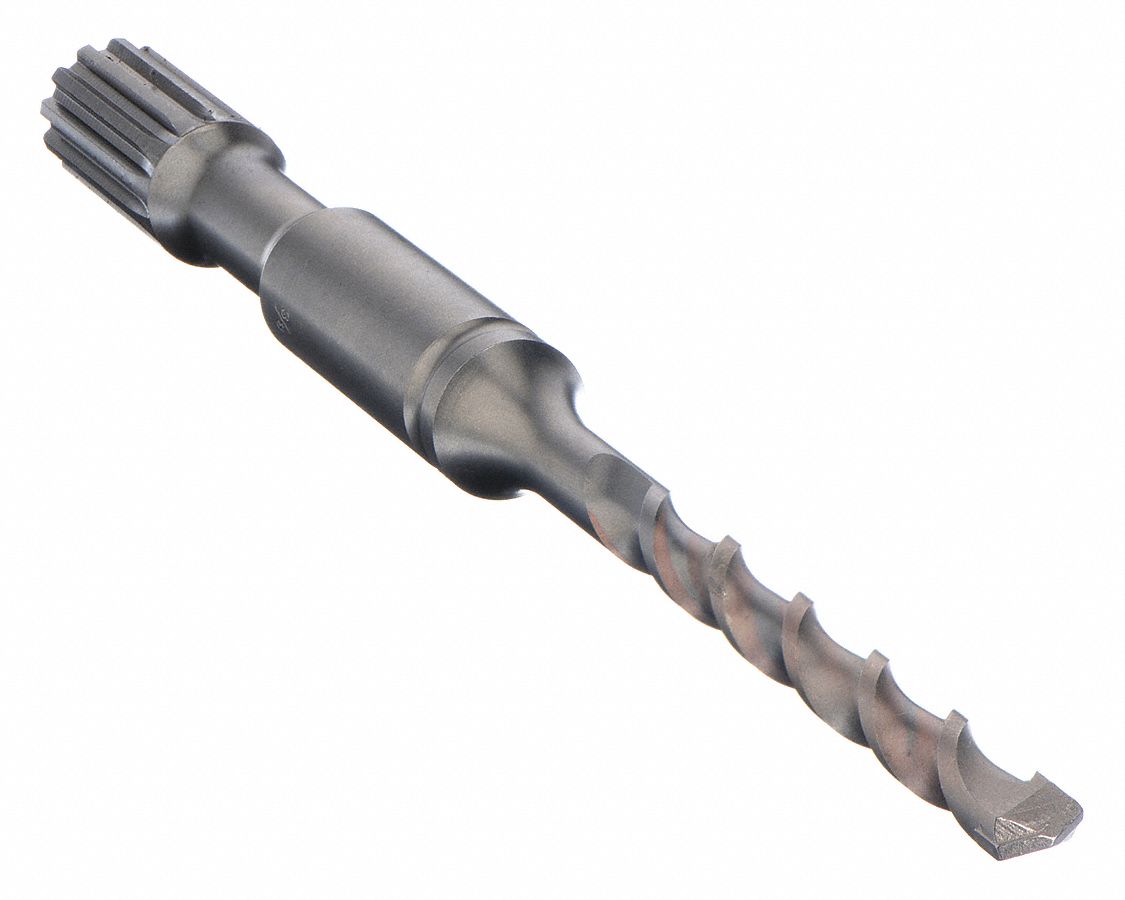 MILWAUKEE Hammer Drill Bit, Spline, 3/8x10 In 45L28548204037