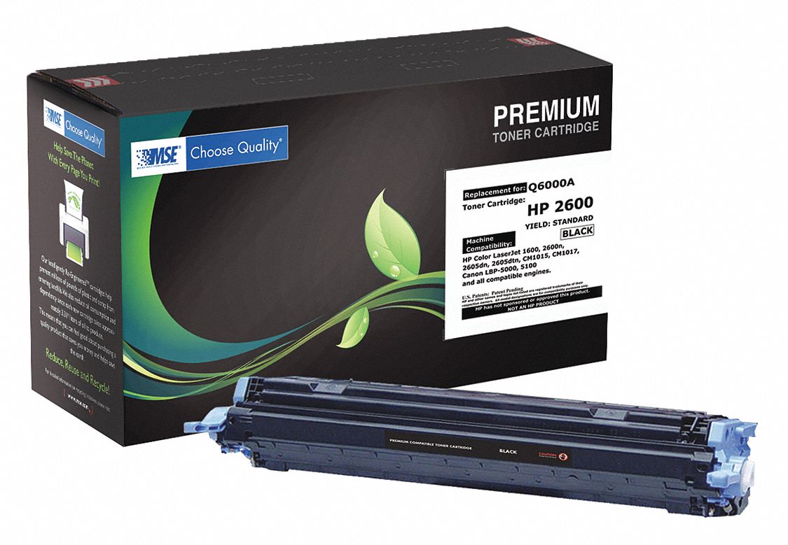 MSE Toner Cartridge Black HP 45VN06 MSE Q6000A Grainger