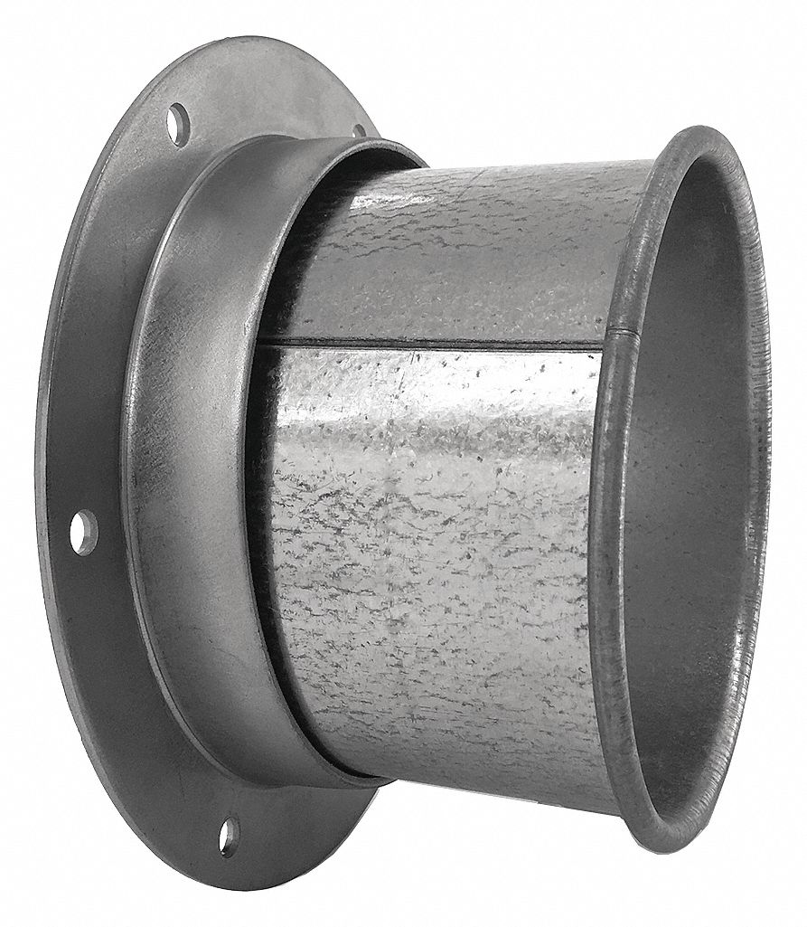 NORDFAB Stainless Steel Angle Flange Adapter, 8 in Duct Fitting