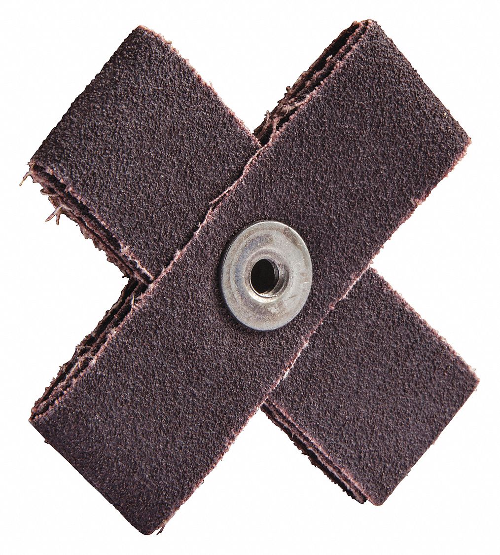 MERIT 3" Abrasive Cross Pad, Course Grade 464P7808834182140 Grainger
