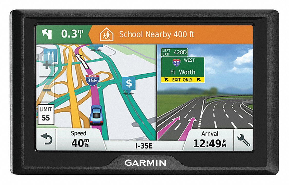 GARMIN 5.5" x 0.8" x 3.3" GPS Navigation System, Black - 464V11|16780B