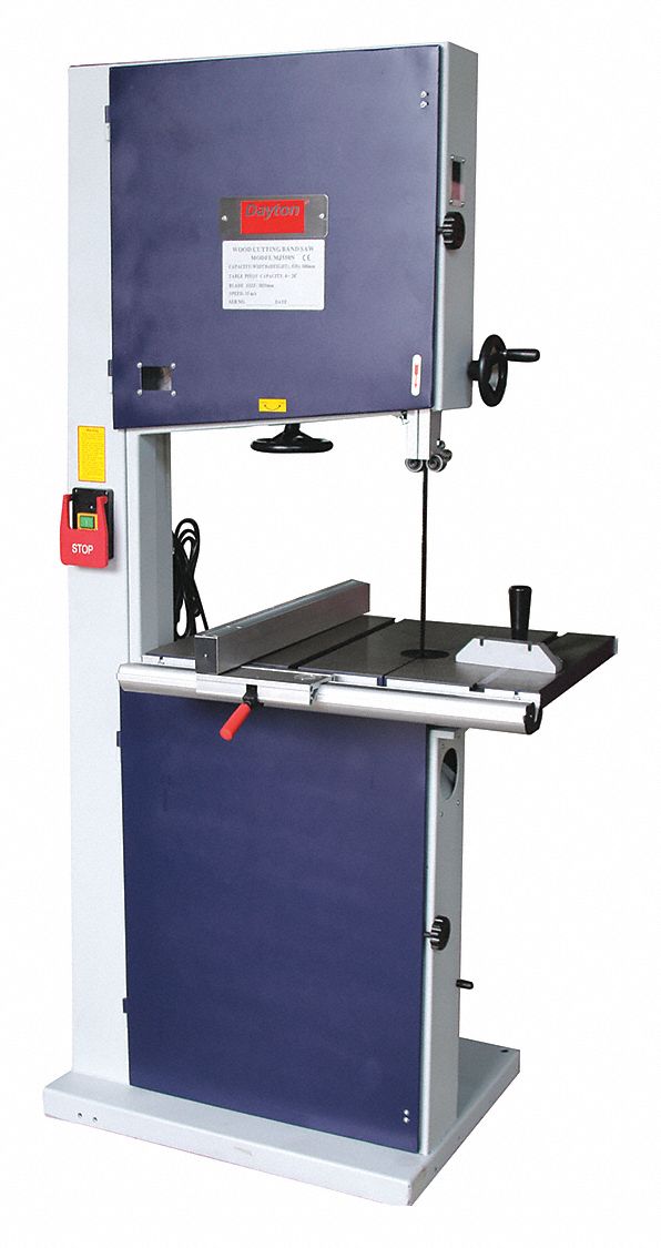DAYTON 4 HP Vertical Band Saw, Voltage 230, Max. Blade Length 154
