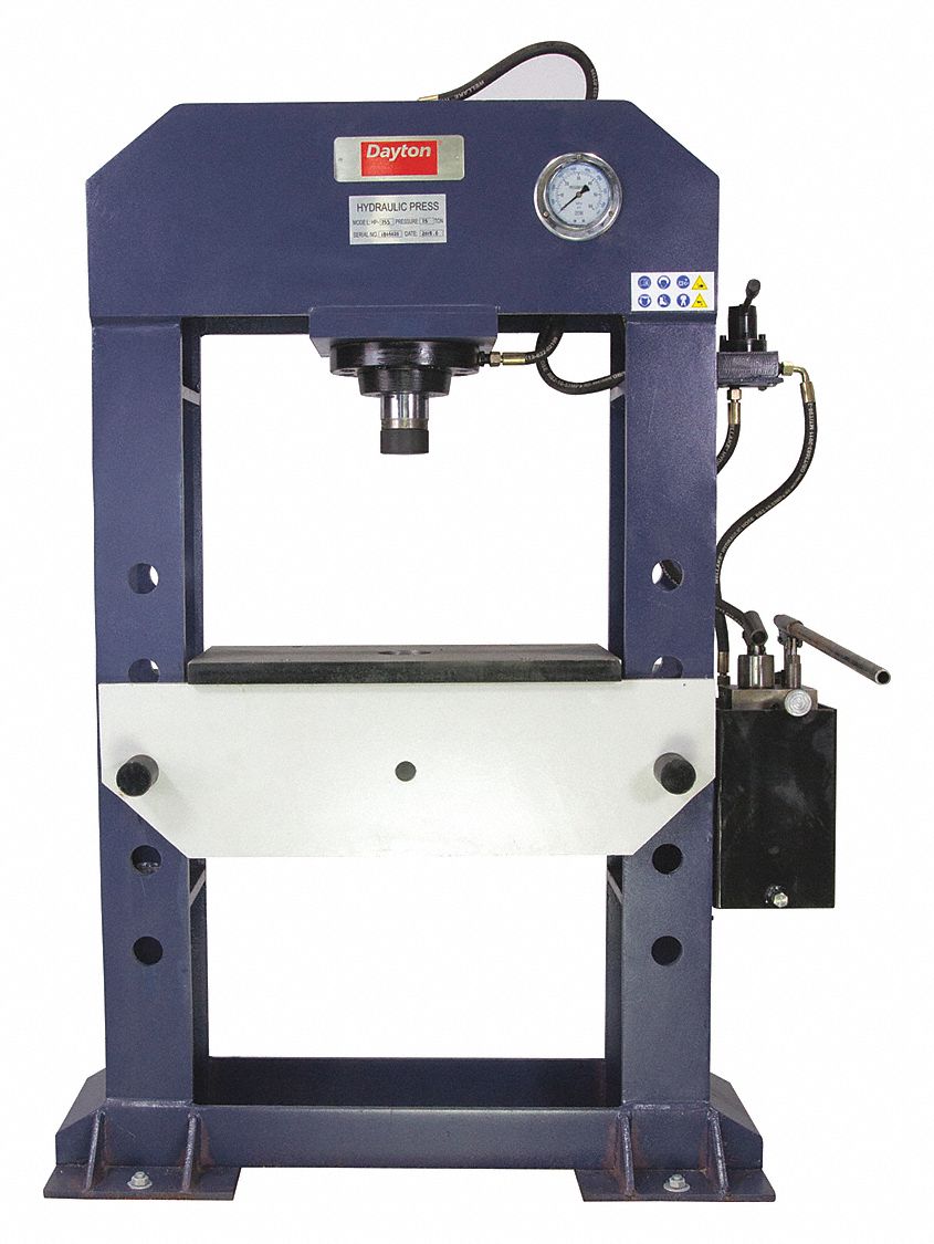DAYTON Hydraulic Press, Pump Type Hydraulic Manual, Frame Type HFrame