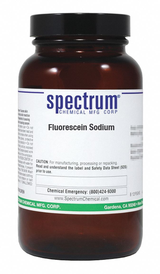 SPECTRUM Fluorescein Sodium, 100g, CAS 518478 46AL56F1272100GM