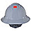 Hard Hat,Full Brim,4pt. Ratchet,Gray