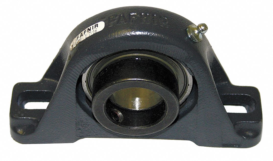 TIMKEN Pillow Block Bearing, Number of Bolts 2, Ball Bearing Type, 23/16" Bore Dia. 46R571