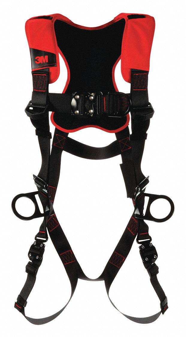 3M PROTECTA Full Body Harness, 420 lb, Black M/L 470X011161443