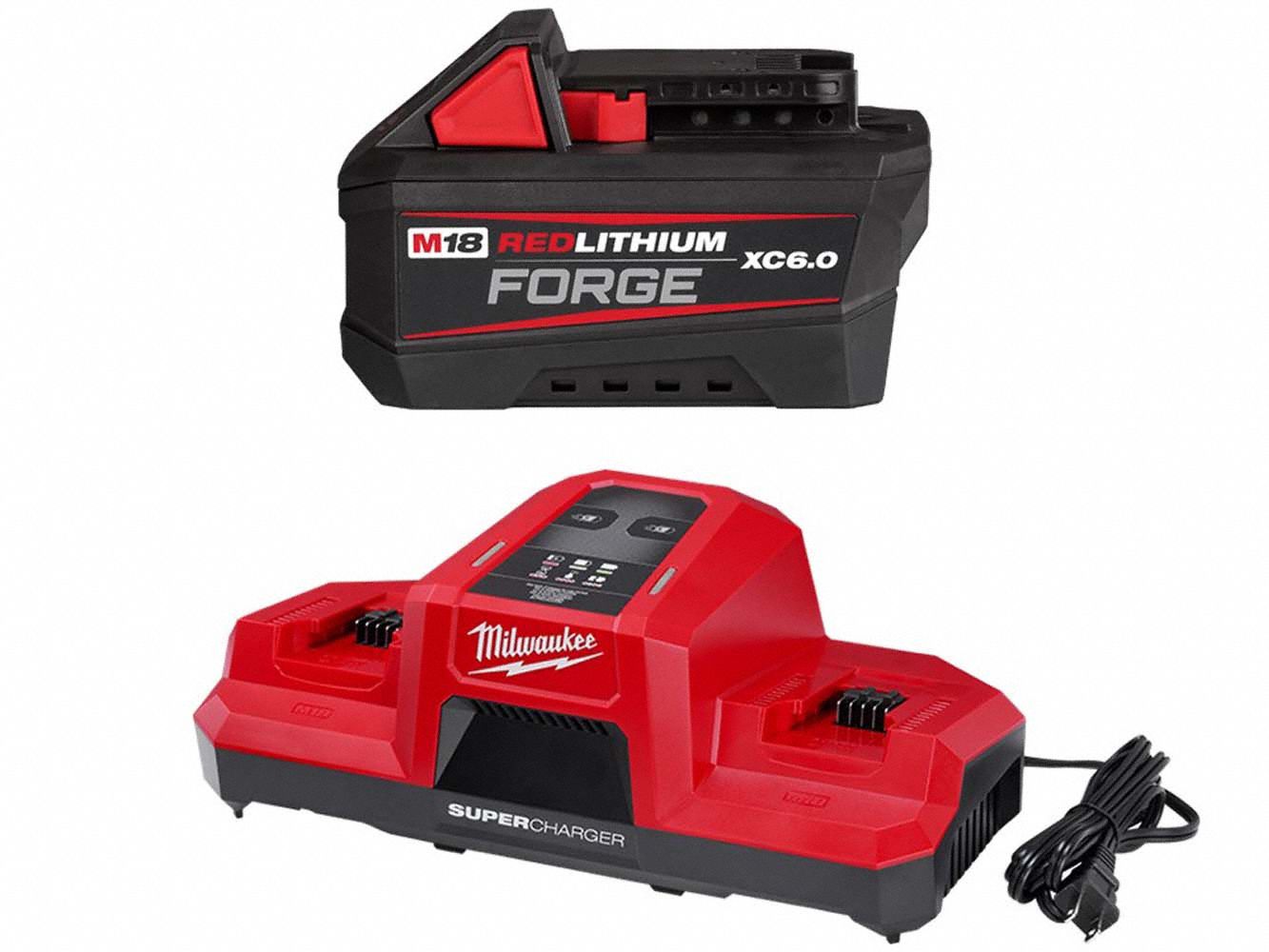 Milwaukee M Redlithium Battery And Super Charger Kf