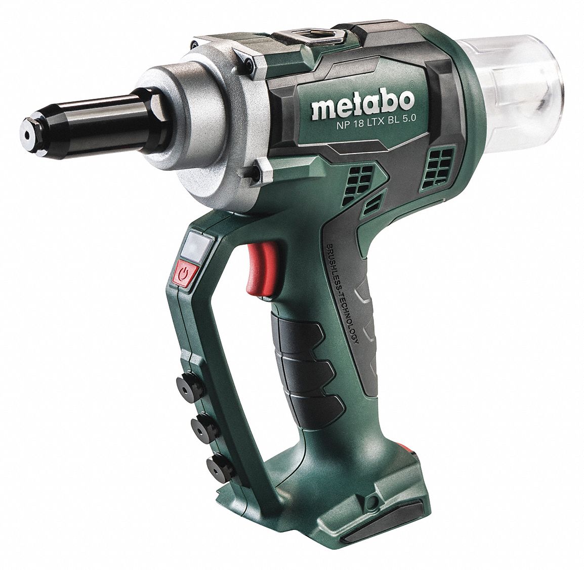 METABO Cordless Rivet Tool, Bare Tool, Stroke 1"L 483U83NP 18 LTX BL