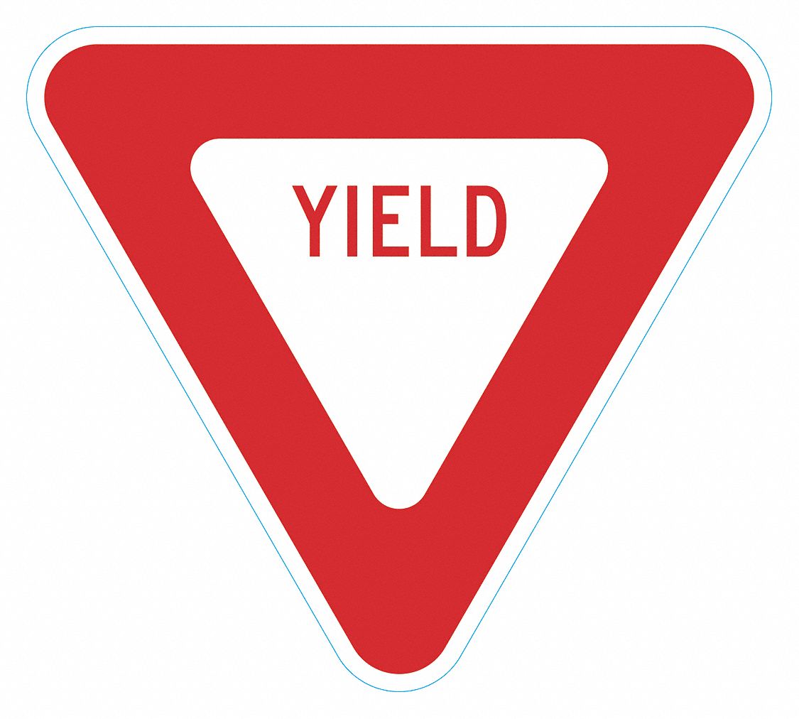 LYLE YIELD Traffic Sign, Sign Legend Yield, MUTCD Code R12, 18 in x 18