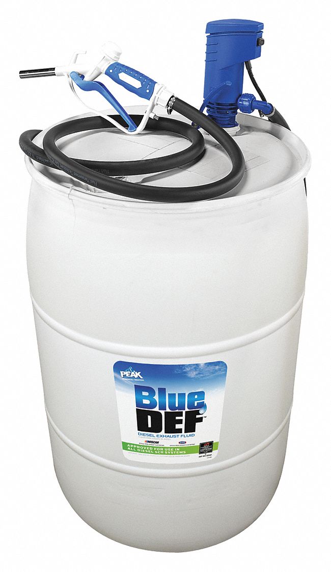 BLUE DEF Electric Operated Drum Pump, Unmetered Dispensing with Manual