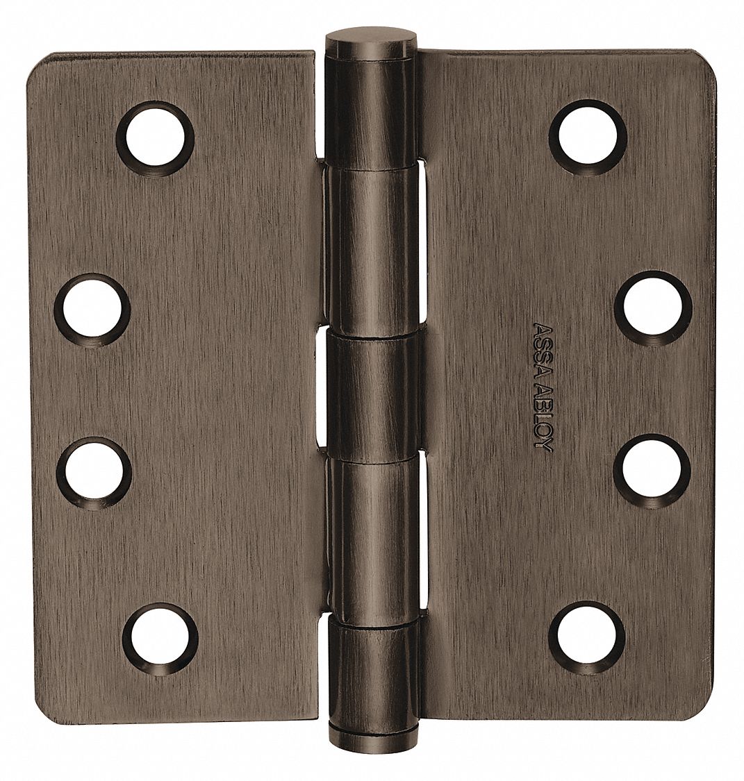 MCKINNEY Five Knuckle Hinge, No, Flush, Plain, Barrel, Satin Brass