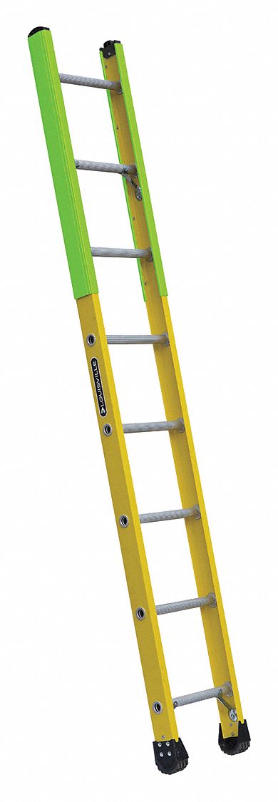 Louisville Ft Overall Ht Fiberglass Straight Ladder Ft