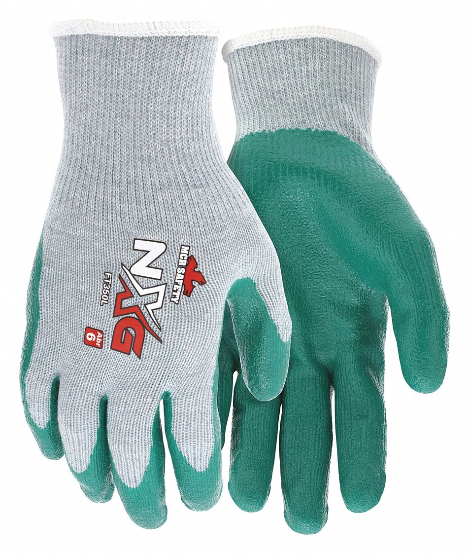 MCR SAFETY Coated Gloves, XL, 1 PR 48GG99FT350XL Grainger