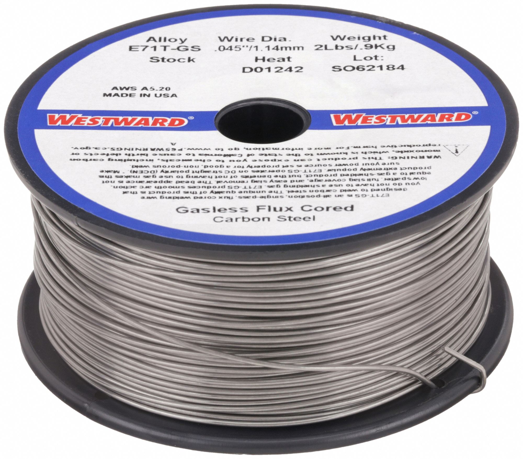 WESTWARD Carbon Steel E71T GS Flux Cored Welding Wire 48LY85