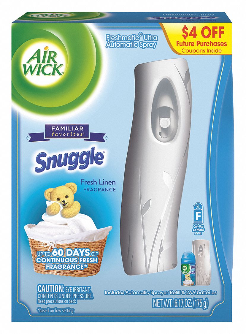 AIR WICK Spray Air Freshener Dispenser,White,PK4 48TF3193554 Grainger