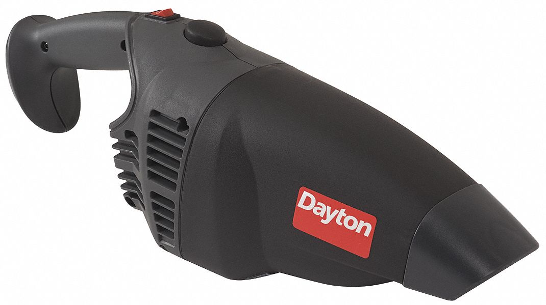 DAYTON Handheld Vacuum, 40 cfm, Standard Vacuum Filtration Type, 1/4