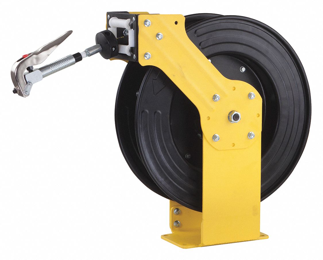WESTWARD Grease Hose Reel, Retractable Spring Loaded, 21.26 in Overall