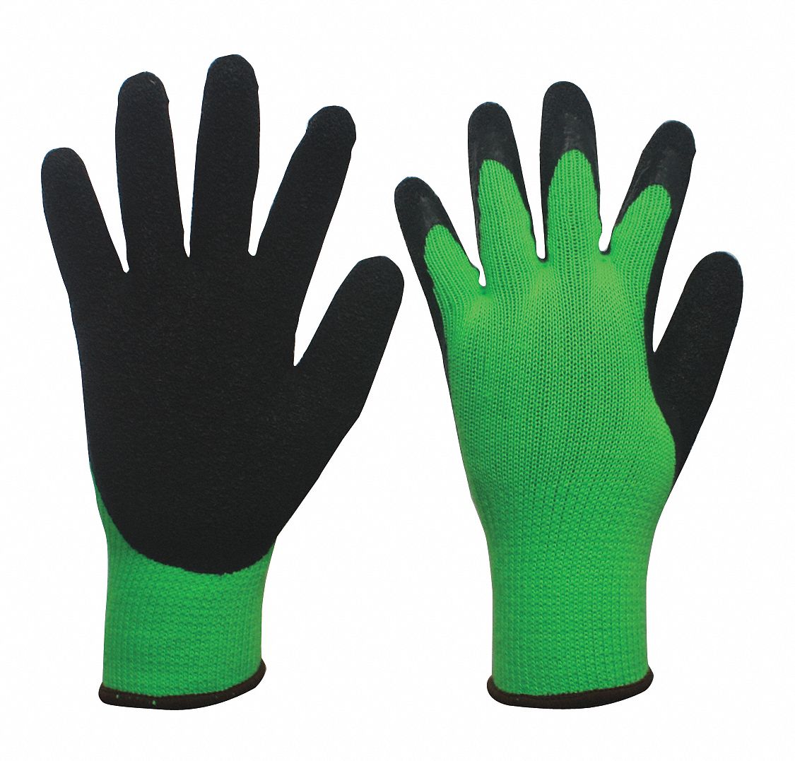 CONDOR Coated Gloves, M, 3/4 Dip, Natural Rubber Latex Glove Coating