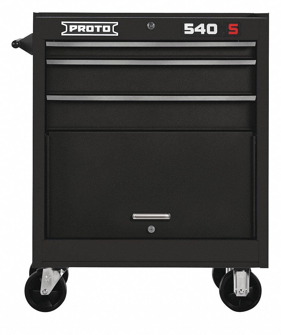 PROTO Black Heavy Duty Rolling 35 in H X 27 in W X 18 in D