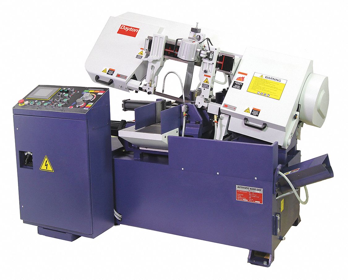 DAYTON 3 HP Horizontal Band Saw, Voltage 230, Max. Blade Length 141