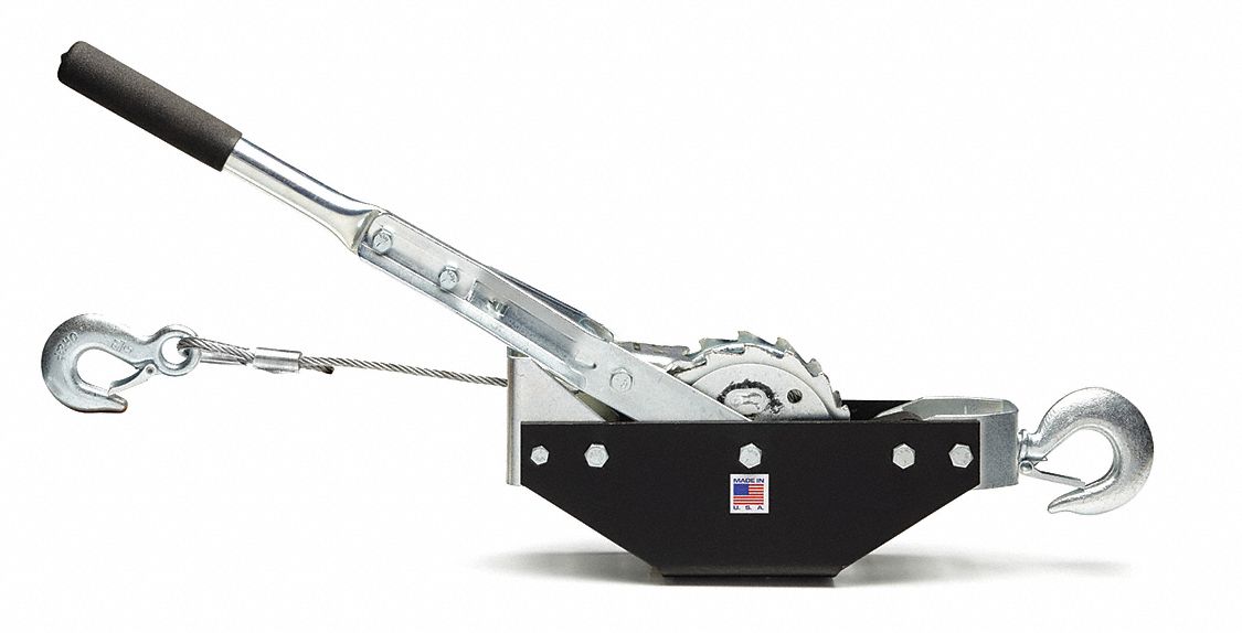 TUFTUG Cable Ratchet Puller, 1,500 lb Pull Capacity, 25 ft Cable or