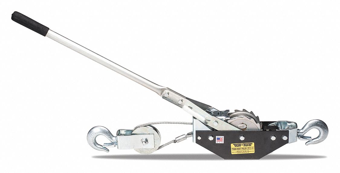 TUFTUG Cable Ratchet Puller, 6000 lb. Pull Capacity, 6 ft. Cable or