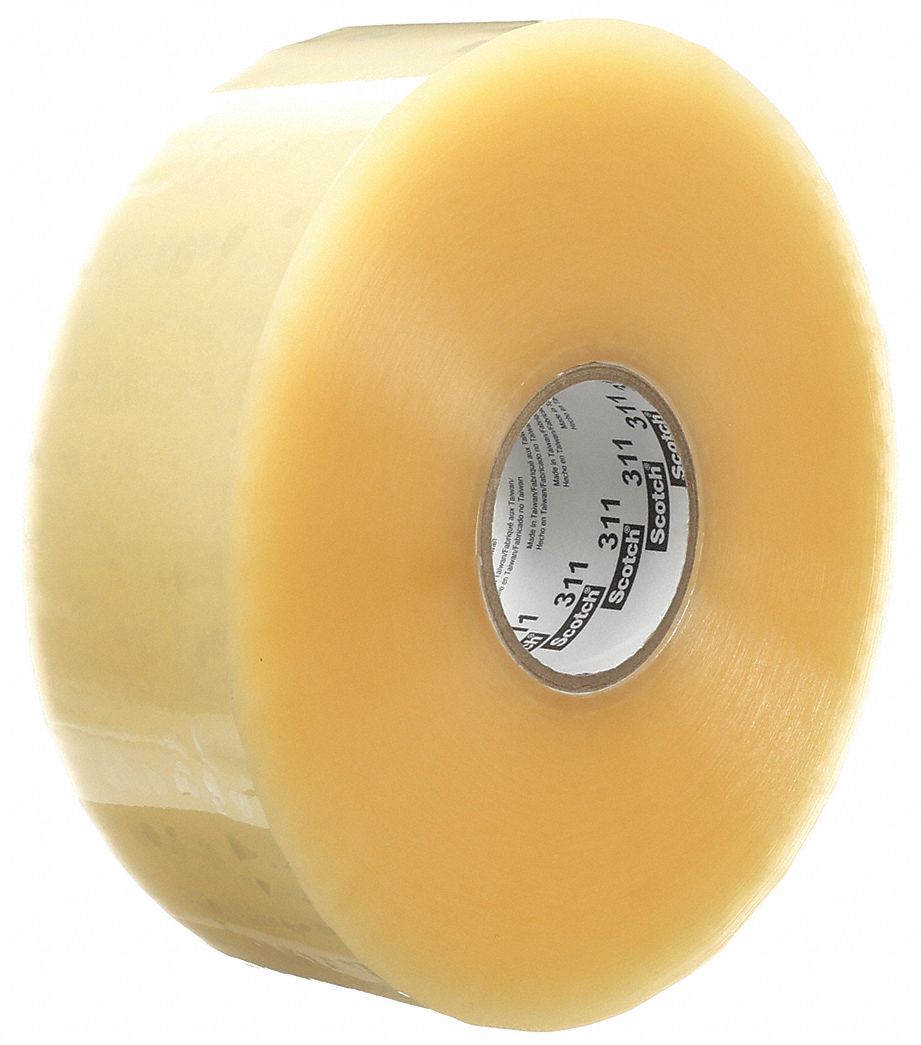 3M Polypropylene Carton Sealing Tape, Acrylic Adhesive, 72mm X 1500m, 1