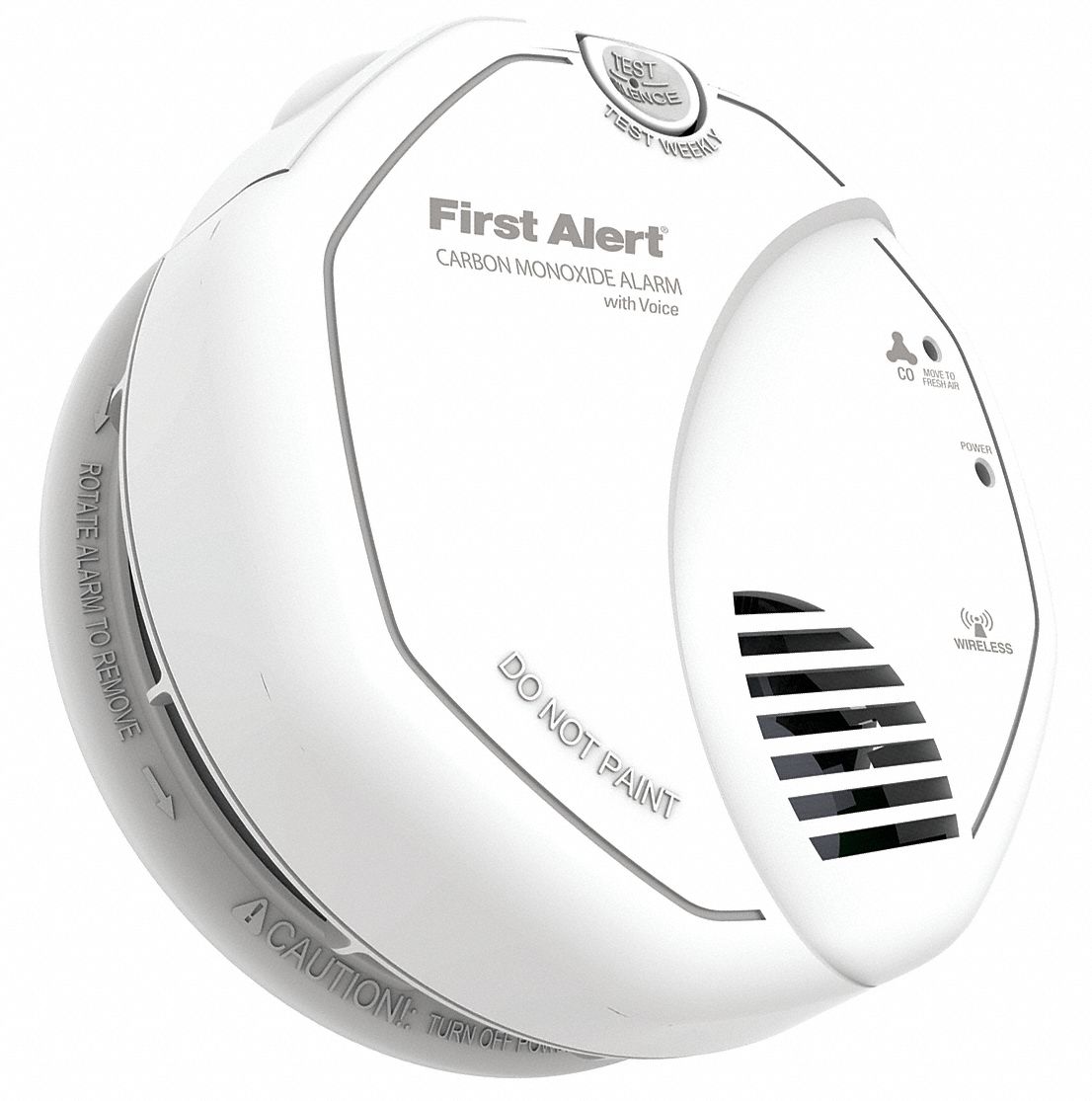 FIRST ALERT 5" Carbon Monoxide Alarm with 85dB 10 ft. Audible Alert