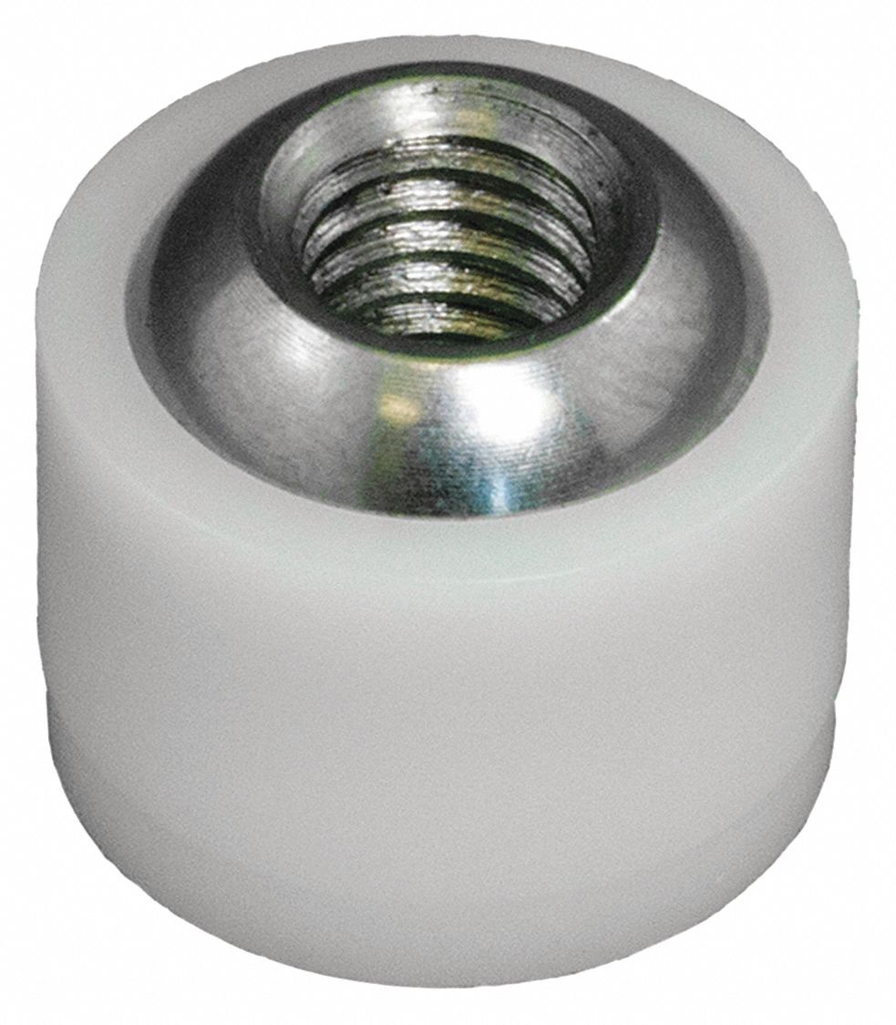 QPM ScrewBall Coolant Nozzle, Acetal, 33/64 in L, 150 Max. PSI, 1.0 in