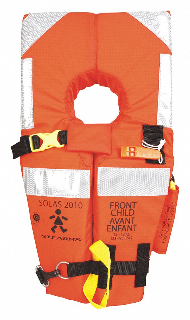 STEARNS Standard Life Jacket, USCG Type I, Foam Flotation Material