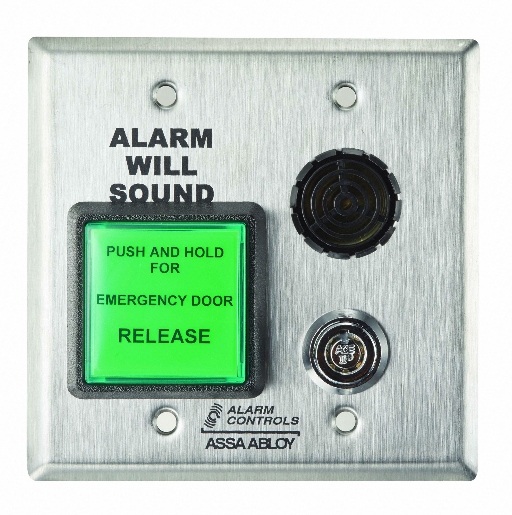 ALARM CONTROLS 2 In Ht 2 1 4 In Dp Exit Push Button 48ZW71 DE 1