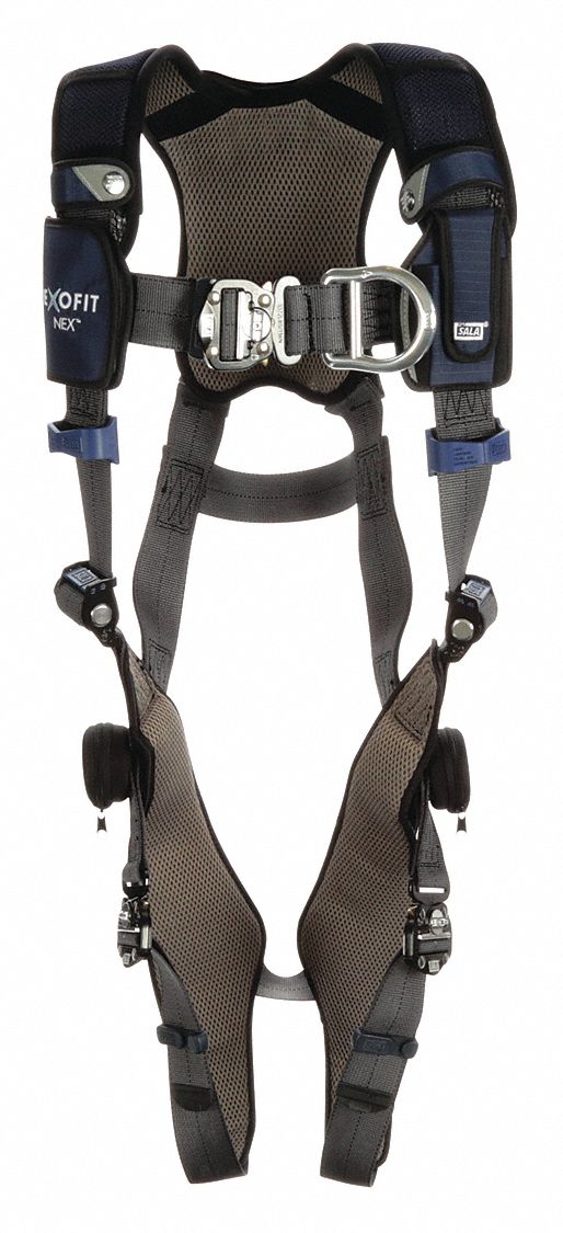 3M DBISALA Full Body Harness, 420 lb, Gray XL 491P231140112