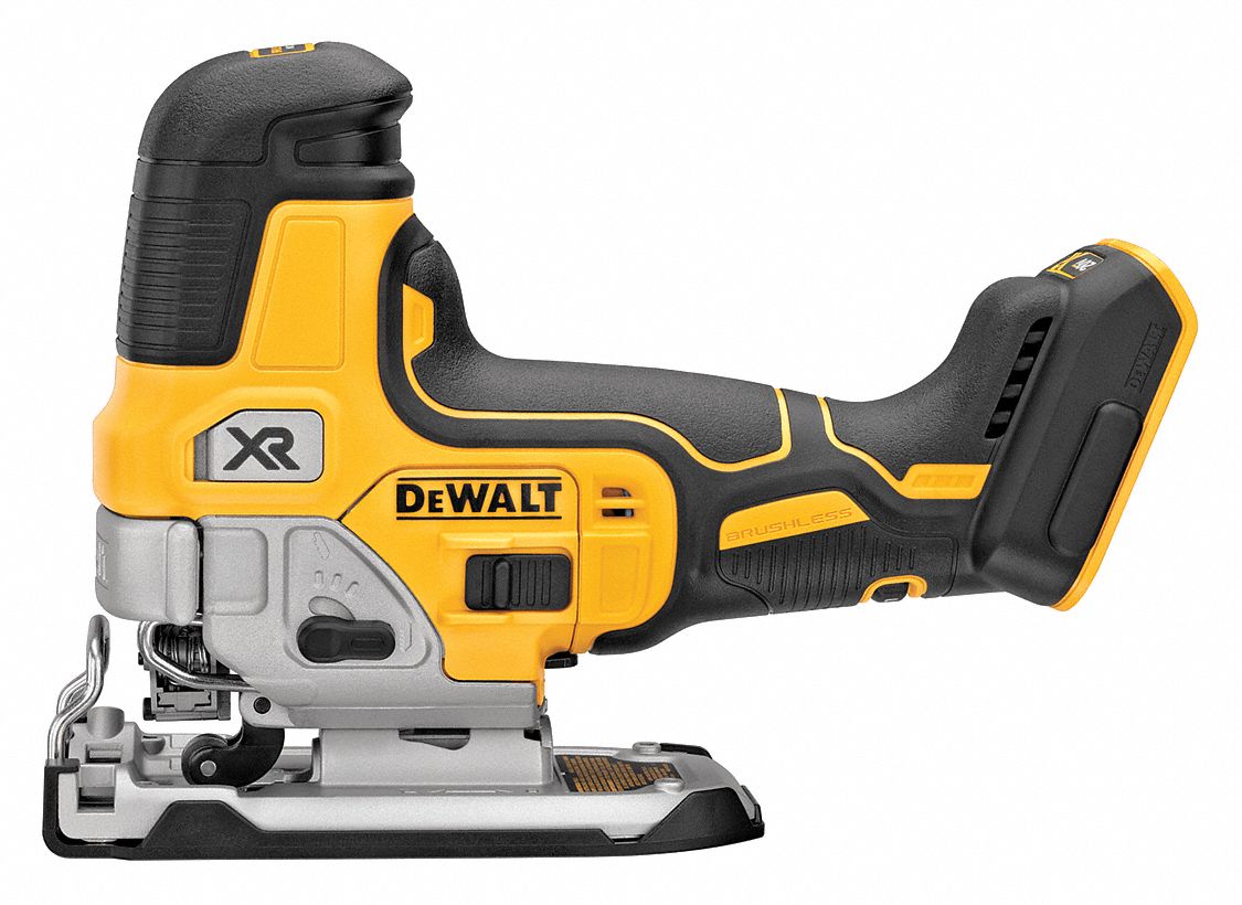 DEWALT 20.0V Cordless Jig Saw, TShank Blade, DHandle, Orbital Cutting