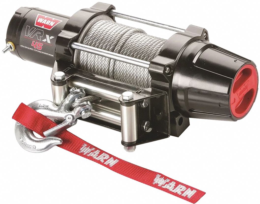 WARN 12VDC Pulling ATV/UTV Electric Winch with 14.1 fpm and 4500 lb