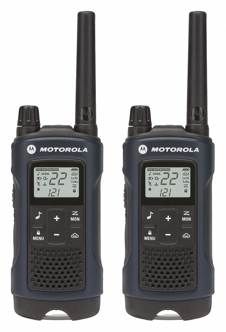 MOTOROLA Handheld Portable Two Way Radio, Motorola T460, 22, FRS/GMRS/UHF, Analog, Digital