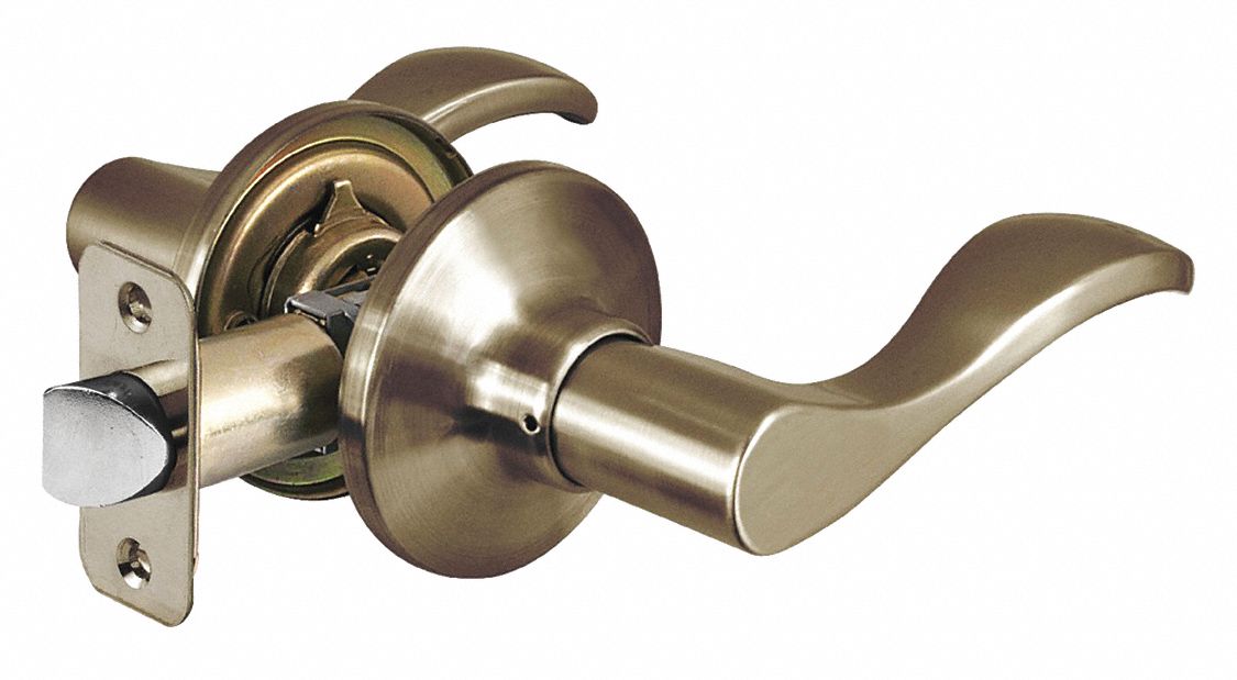 MASTER LOCK Door Lever Lockset, Mechanical, Medium Duty, Not Keyed