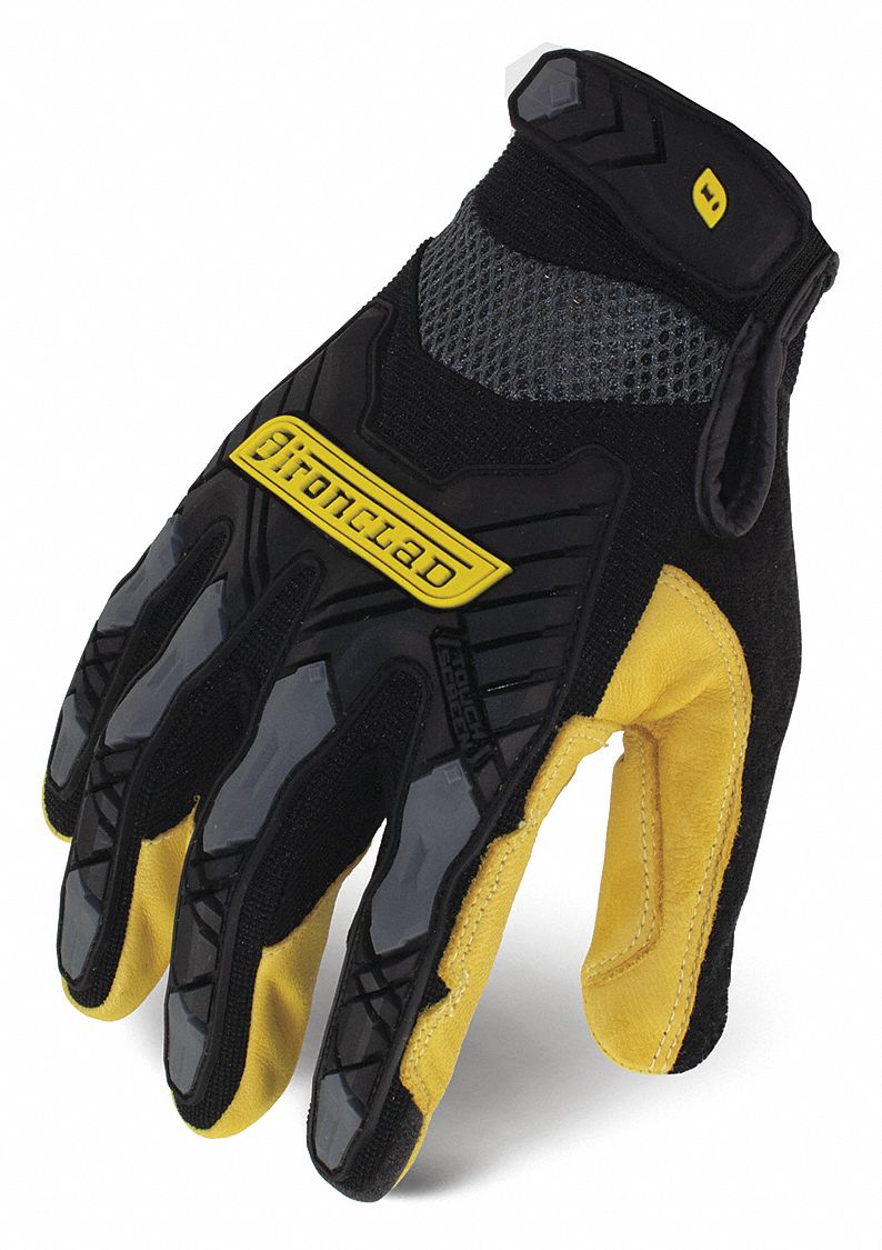 IRONCLAD Impact Resistant Touchscreen Gloves, Goatskin Palm Material