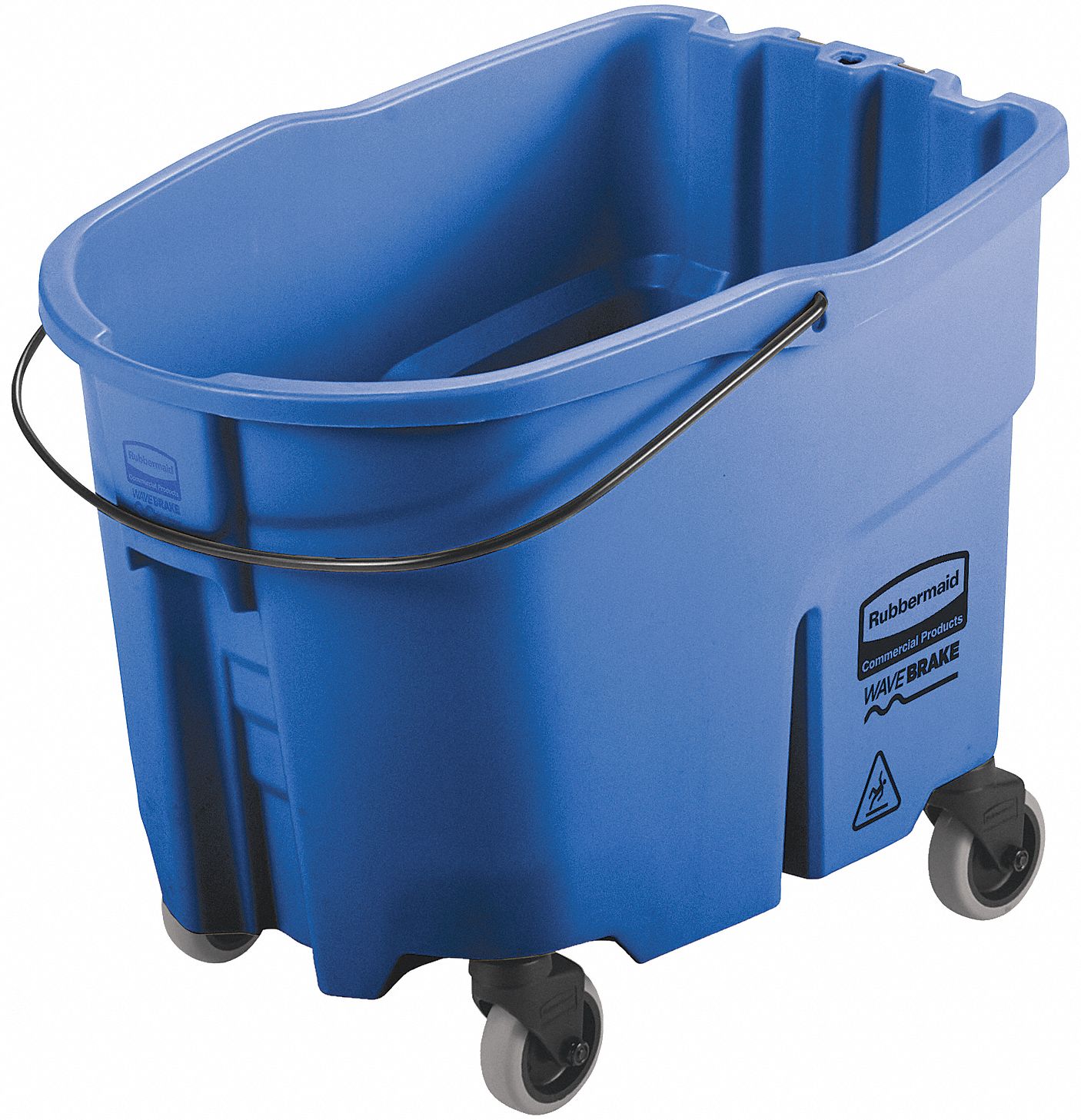 RUBBERMAID COMMERCIAL PRODUCTS Blue Plastic Mop Bucket, 1 EA 493H12