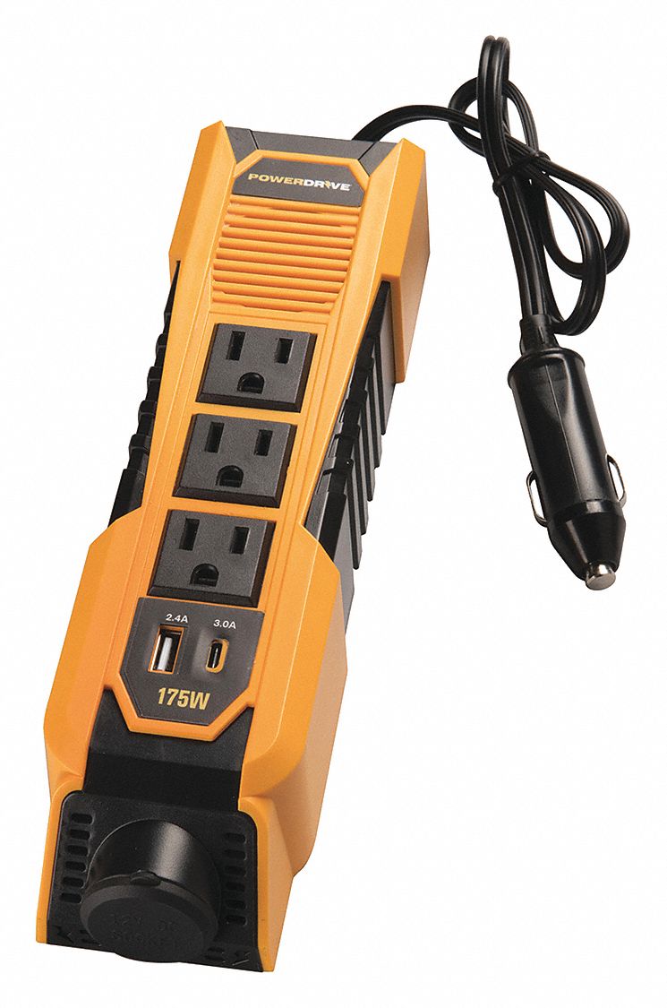 POWER DRIVE Inverter, 115VAC, 12.00" H, 4.90" W 493X02PDI175S Grainger